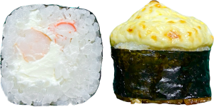 Запеченный эби маки